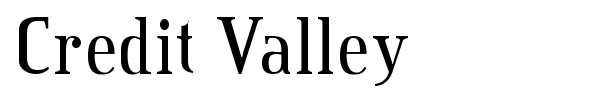 Шрифт Credit Valley