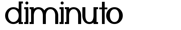 Шрифт Diminuto