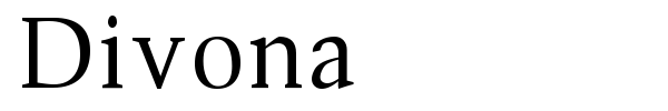 Шрифт Divona