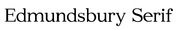 Шрифт Edmundsbury Serif