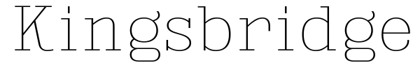 Шрифт Kingsbridge