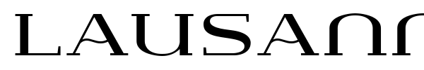Шрифт Lausanne