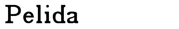 Pelida font preview
