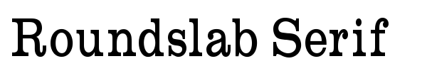 Шрифт Roundslab Serif