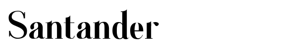 Шрифт Santander