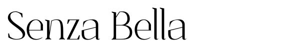 Шрифт Senza Bella