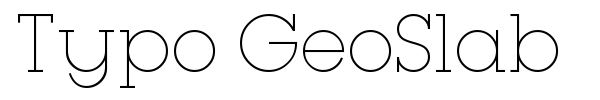 Шрифт Typo GeoSlab