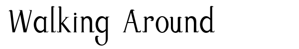 Шрифт Walking Around