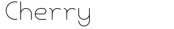 Шрифт Cherry