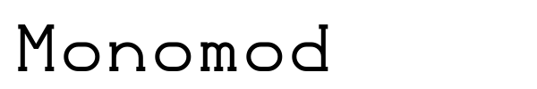 Шрифт Monomod