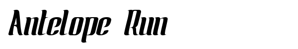 Шрифт Antelope Run