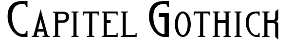 Capitel Gothick font preview