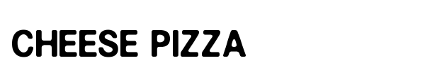 Шрифт Cheese Pizza