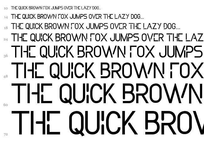 In Collection font waterfall