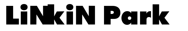 Linkin Park font preview