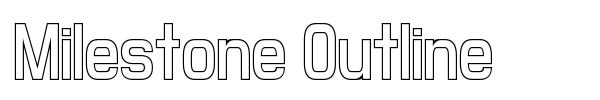 Шрифт Milestone Outline