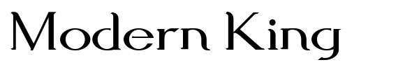Шрифт Modern King