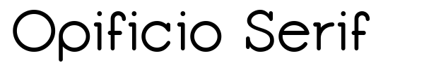 Шрифт Opificio Serif