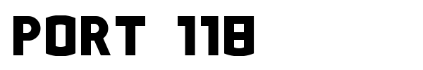 Шрифт Port 118