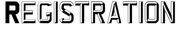 Шрифт Registration Plate UK