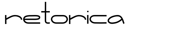 Retorica font preview