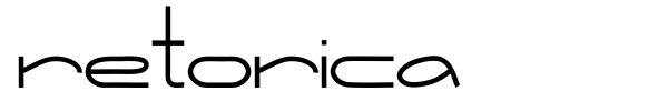 Retorica font preview