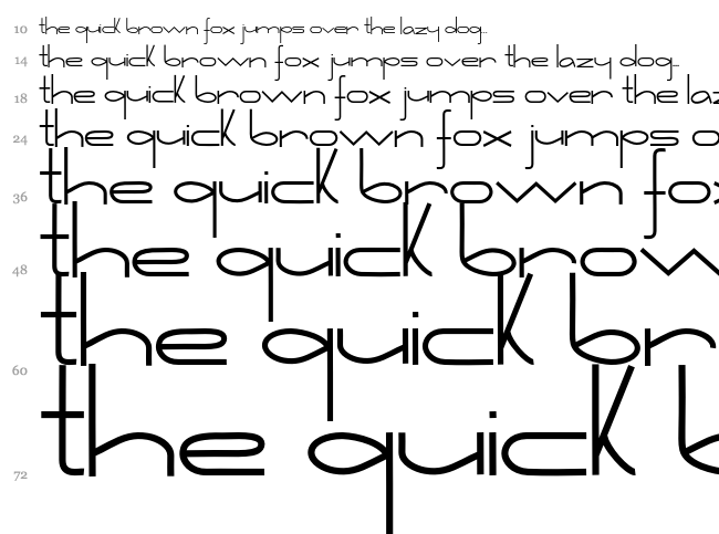 Retorica font waterfall