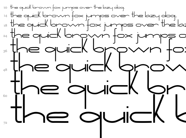 Retorica font waterfall