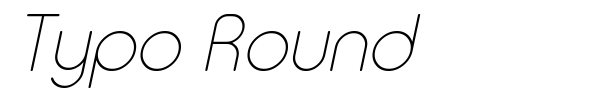 Шрифт Typo Round
