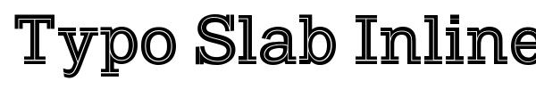 Шрифт Typo Slab Inline