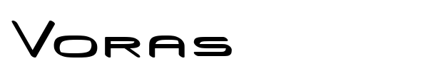 Шрифт Voras