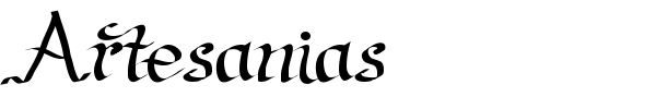 Шрифт Artesanias
