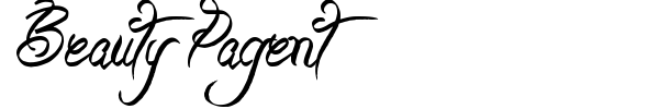 Шрифт Beauty Pagent