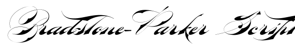 Шрифт Bradstone-Parker Script