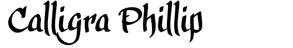 Шрифт Calligra Phillip