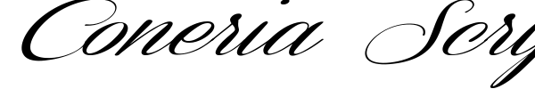 Шрифт Coneria Script