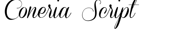 Coneria Script font preview