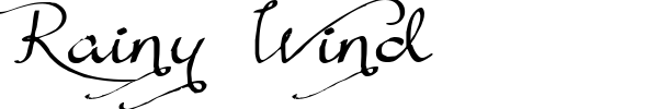 Шрифт Rainy Wind
