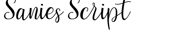 Шрифт Sanies Script