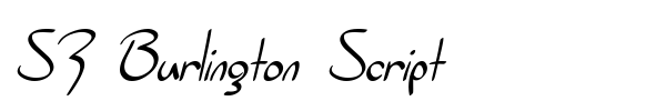 Шрифт SF Burlington Script