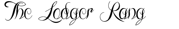 Шрифт The Lodger Rang