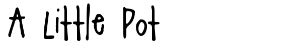 Шрифт A Little Pot