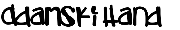 Шрифт Adamski Hand