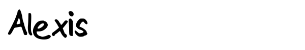 Шрифт Alexis