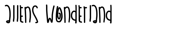 Шрифт Allens Wonderland