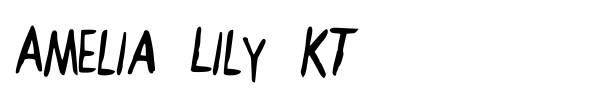 Amelia Lily KT font preview