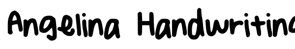 Angelina Handwriting font preview