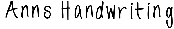 Шрифт Anns Handwriting