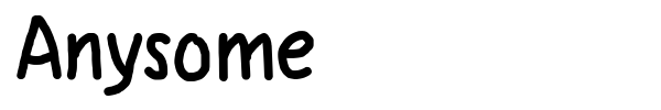 Шрифт Anysome