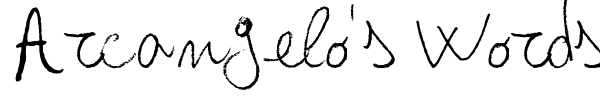 Шрифт Arcangelo's Words